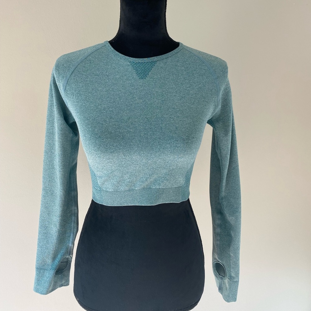 Long sleeved Crop Workout top